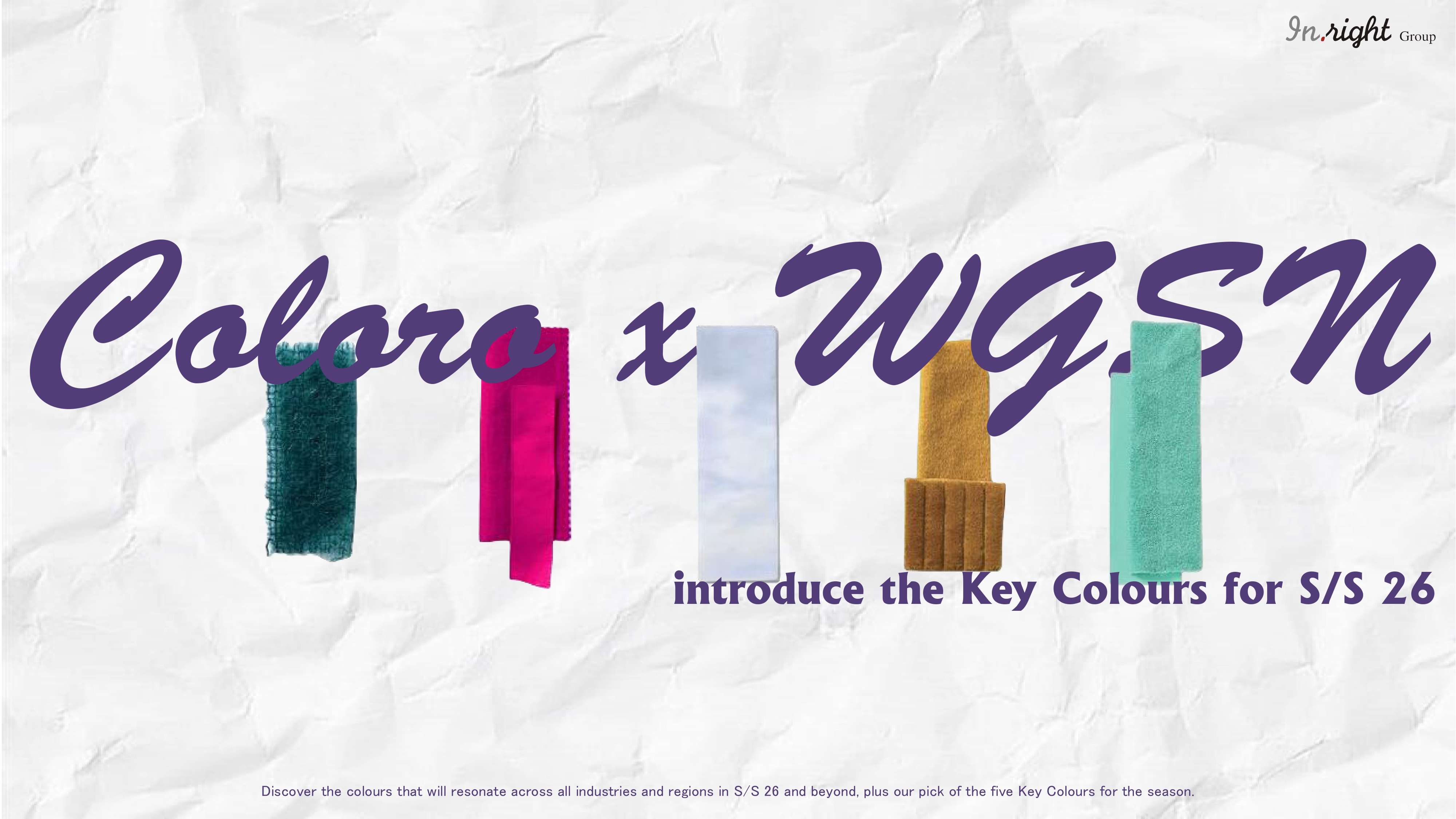 Coloro x WGSN - introduce the Key Colours for S/S 26